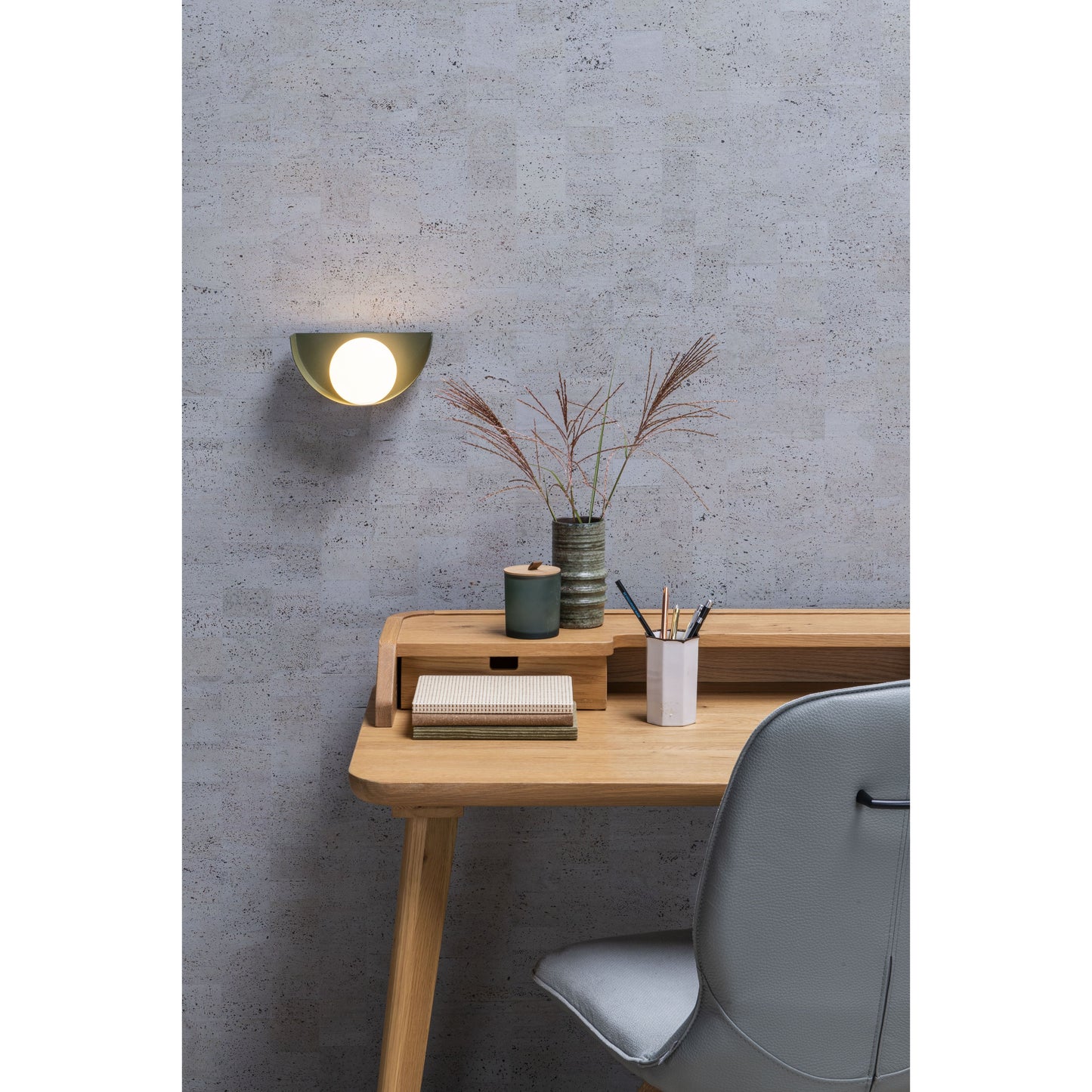 Lucide BENNI - Wall light - 1xG9 - Green