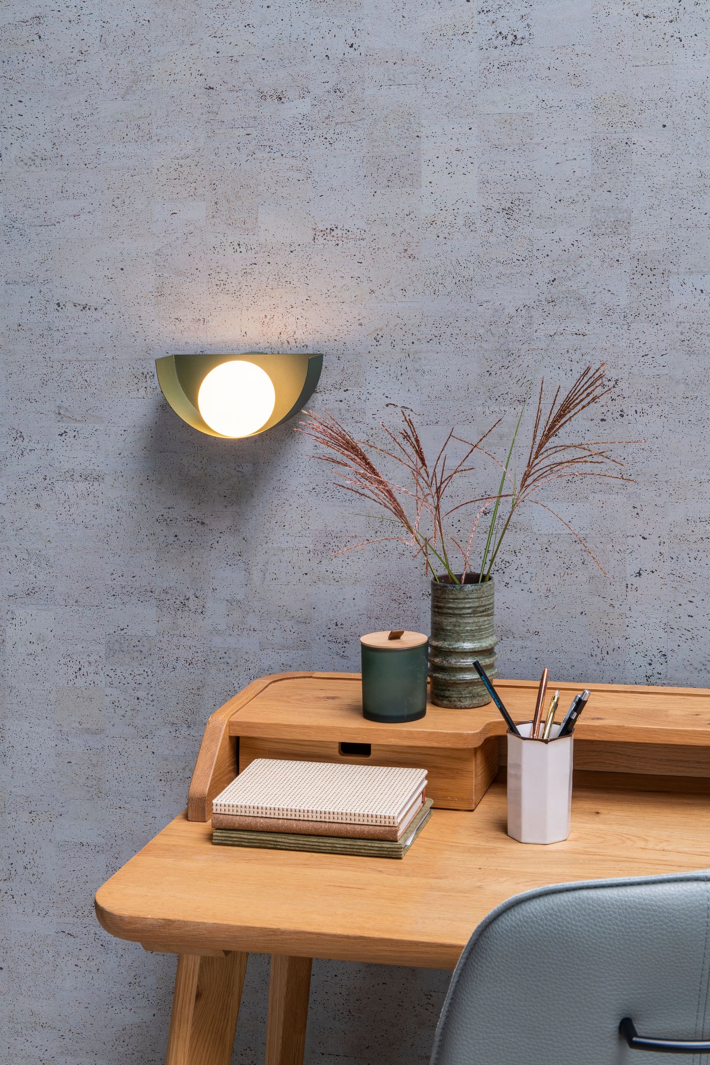 Lucide BENNI - Wall light - 1xG9 - Green