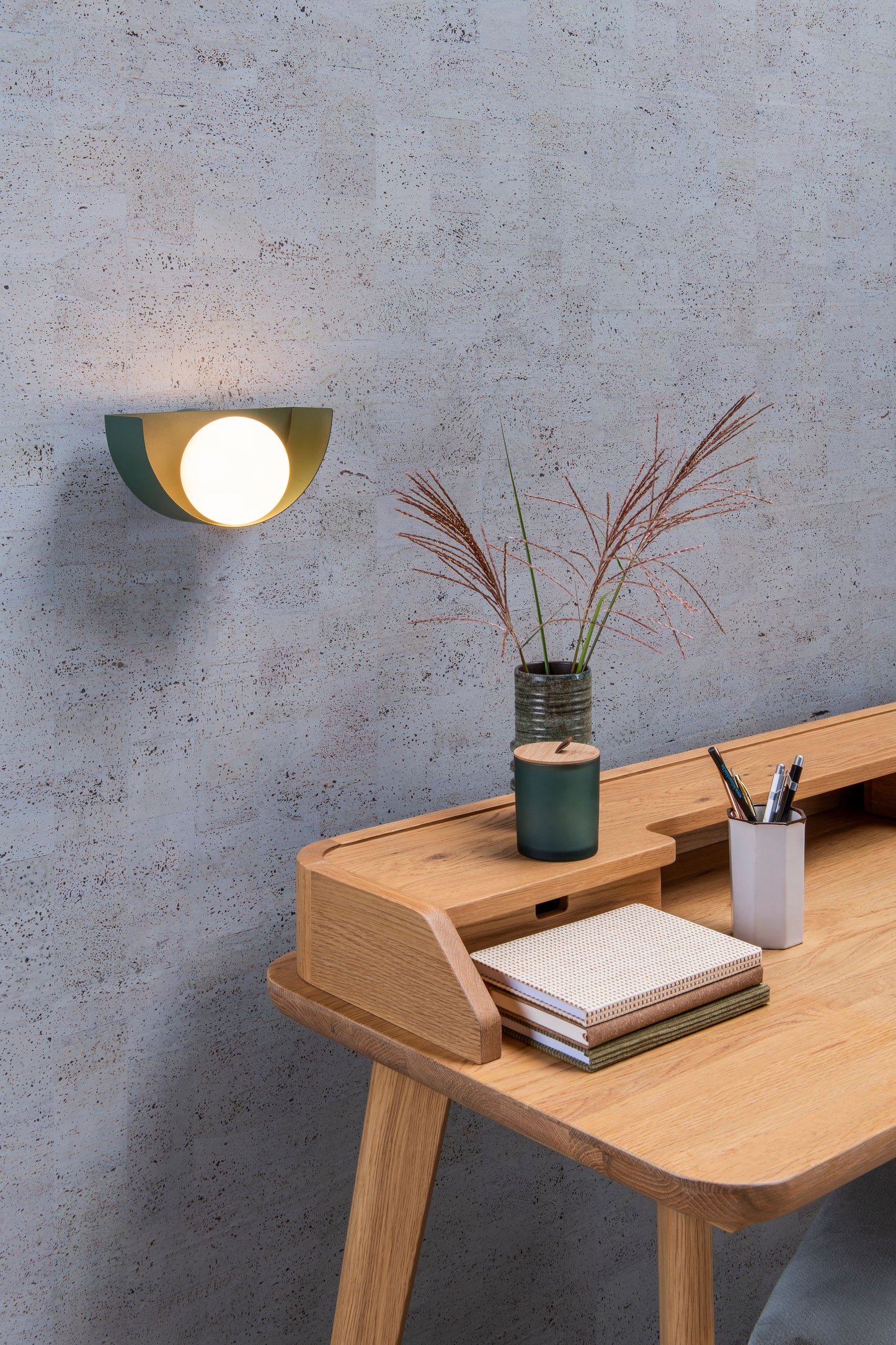 Lucide BENNI - Wall light - 1xG9 - Green