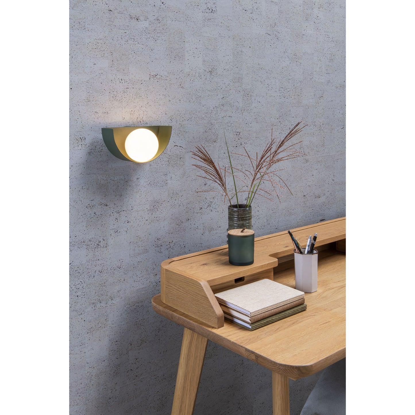 Lucide BENNI - Wall light - 1xG9 - Green