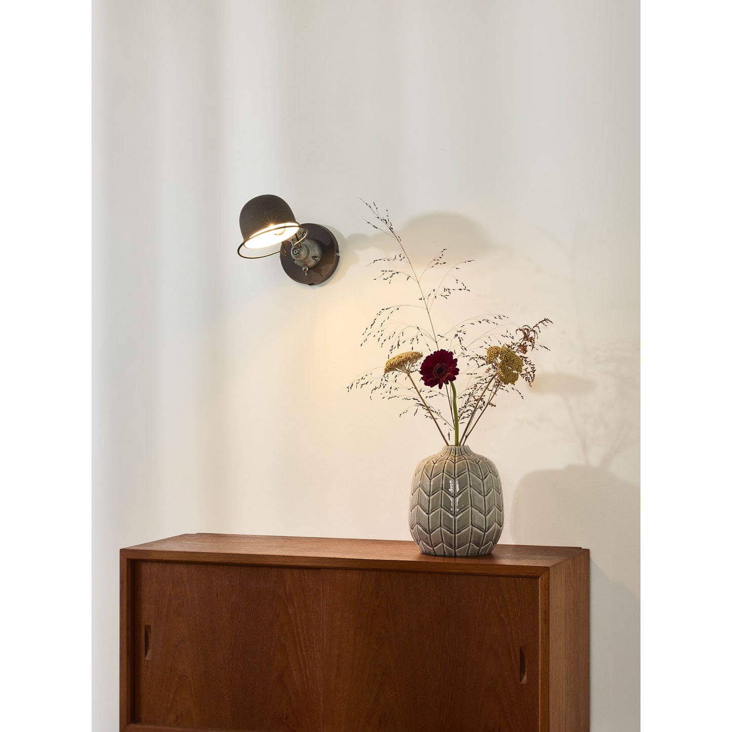 Lucide HONORE - Wall light - 1xE14 - Rust Brown