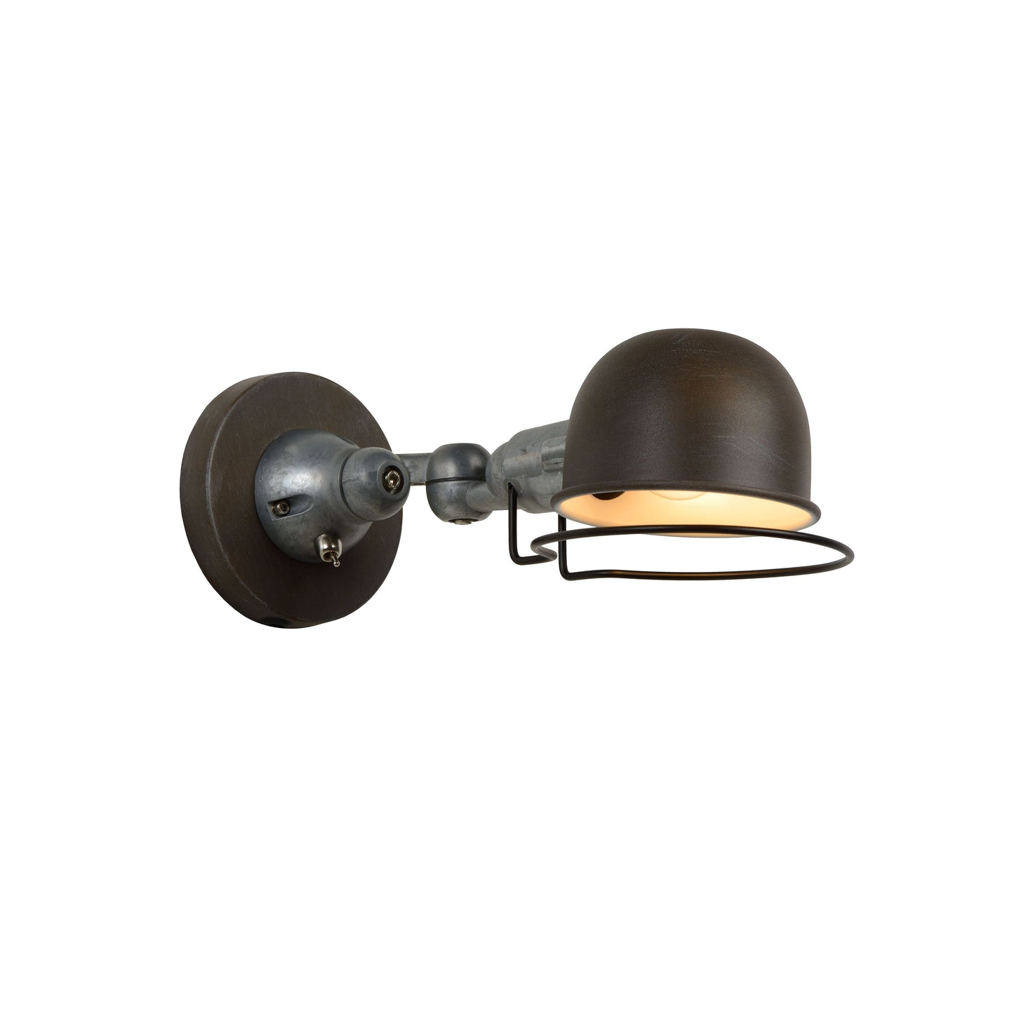 Lucide HONORE - Wall light - 1xE14 - Rust Brown