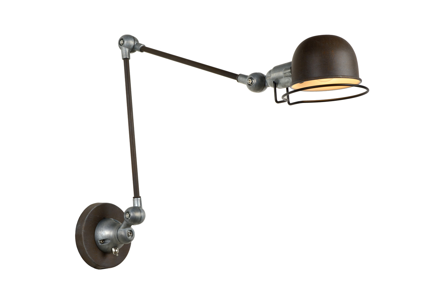 Lucide HONORE - Wall light - 1x E14 - Rust Brown