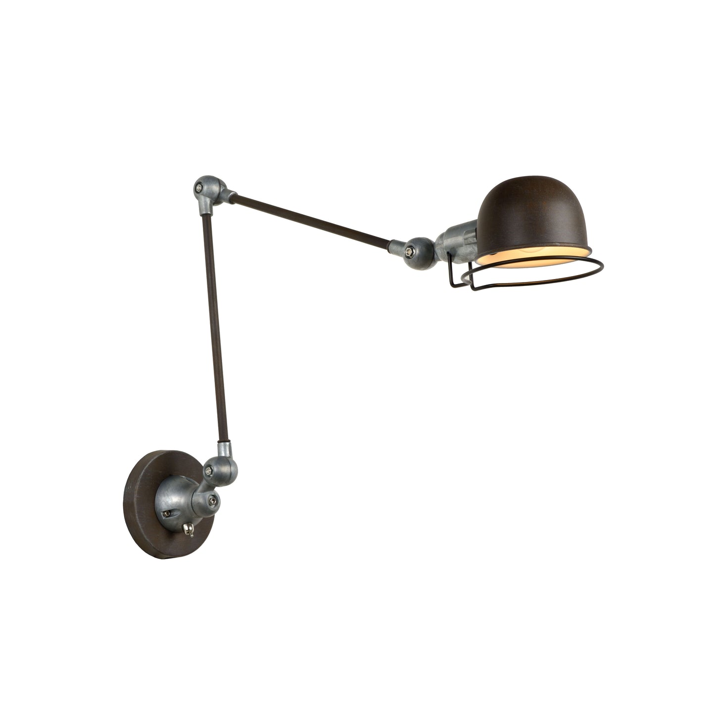 Lucide HONORE - Wall light - 1x E14 - Rust Brown