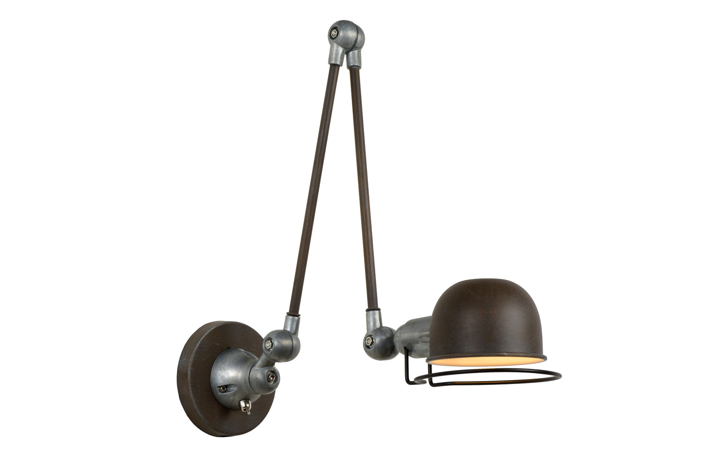 Lucide HONORE - Wall light - 1x E14 - Rust Brown