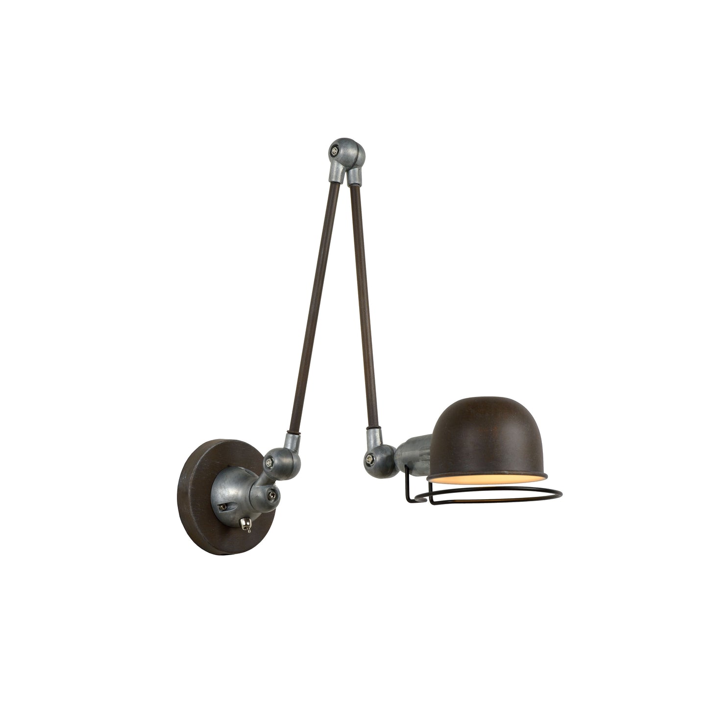 Lucide HONORE - Wall light - 1x E14 - Rust Brown