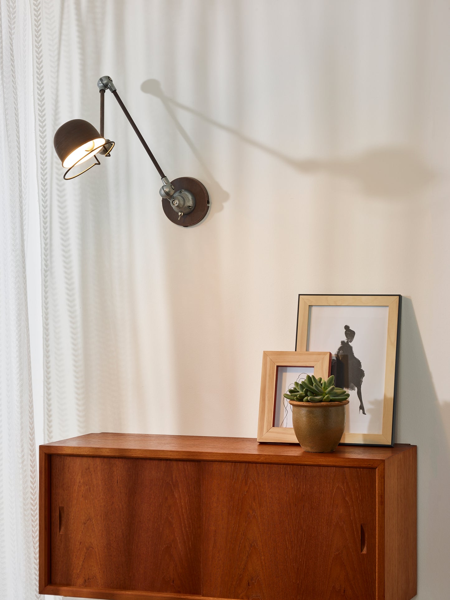 Lucide HONORE - Wall light - 1x E14 - Rust Brown