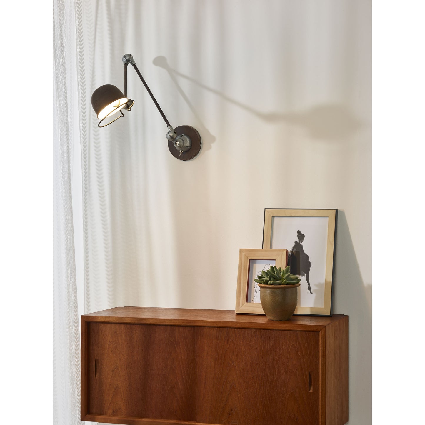 Lucide HONORE - Wall light - 1x E14 - Rust Brown