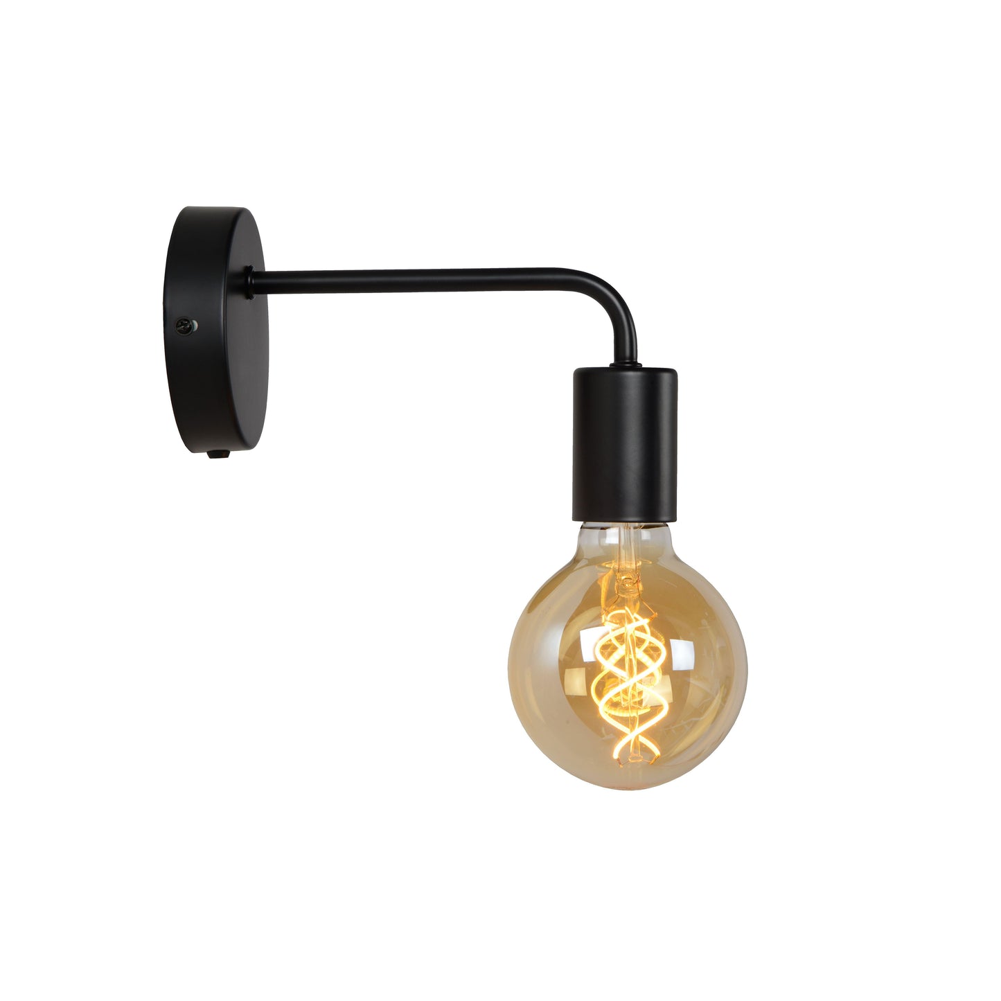 Lucide SCOTT - Wall light - 1xE27 - Black