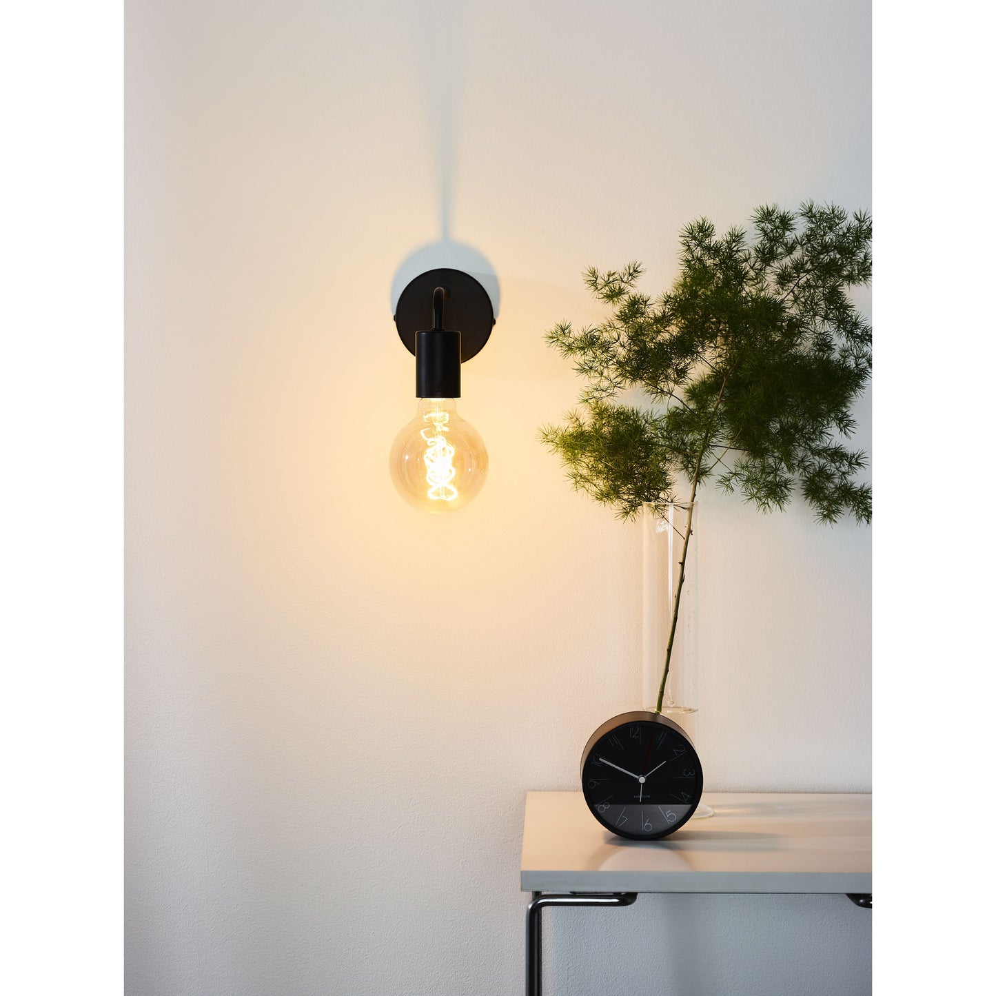 Lucide SCOTT - Wall light - 1xE27 - Black