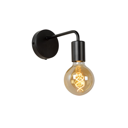 Lucide SCOTT - Wall light - 1xE27 - Black