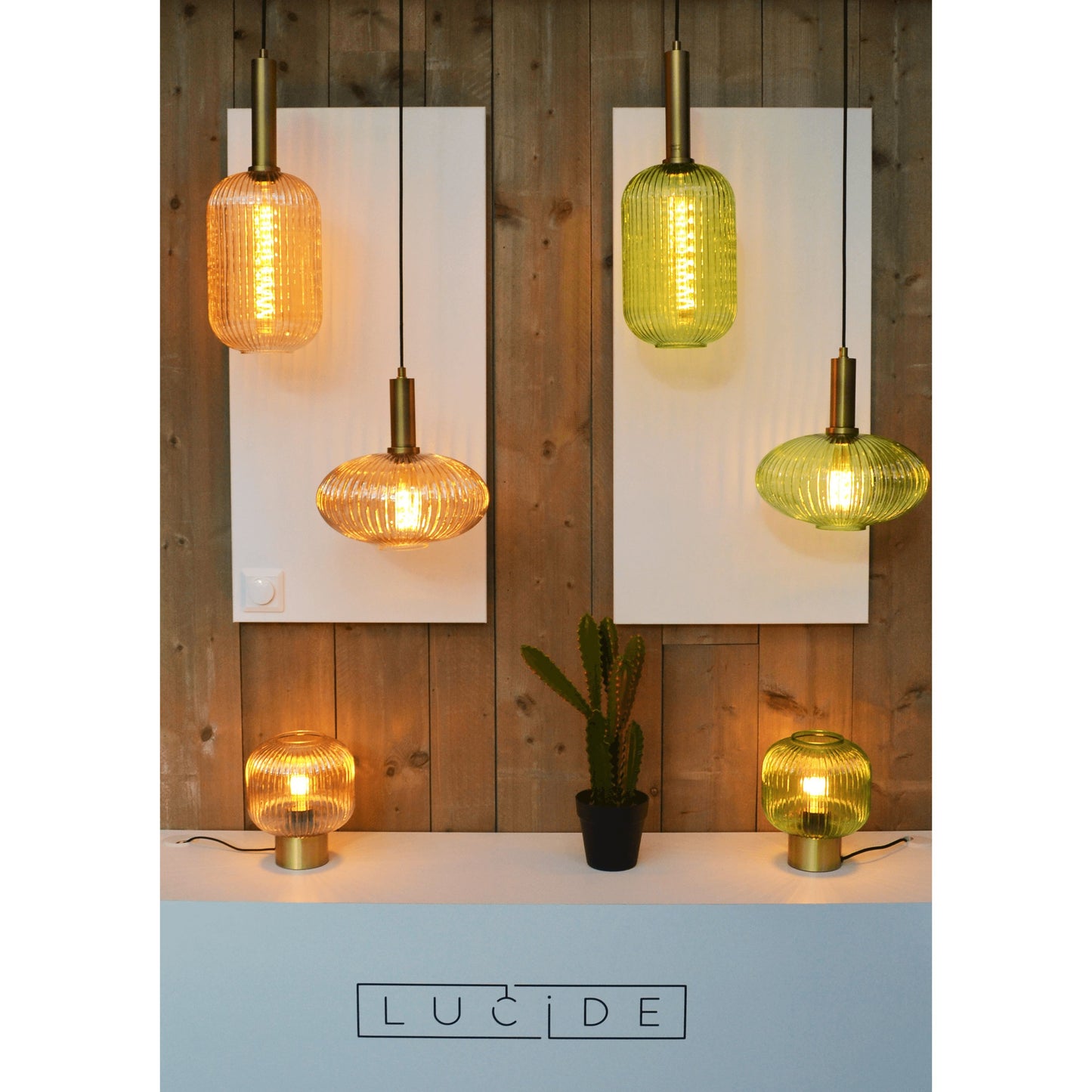 Lucide MALOTO - Pendant light - Ø 20 cm - 1xE27 - Green