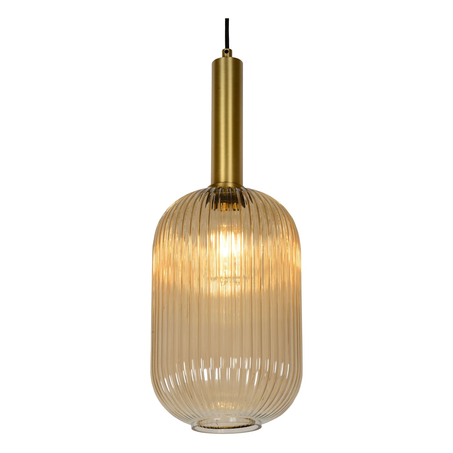 Lucide MALOTO - Pendant light - Ø 20 cm - 1xE27 - Amber