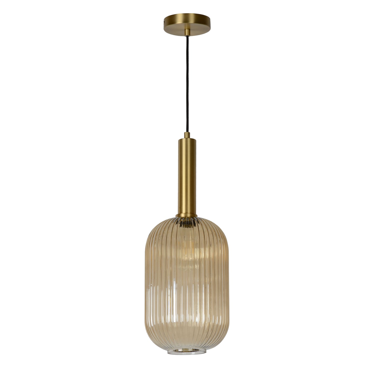 Lucide MALOTO - Pendant light - Ø 20 cm - 1xE27 - Amber