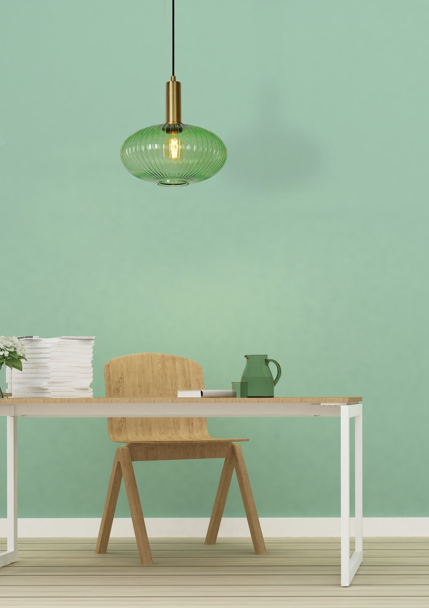 Lucide MALOTO - Pendant light - Ø 30 cm - 1xE27 - Green