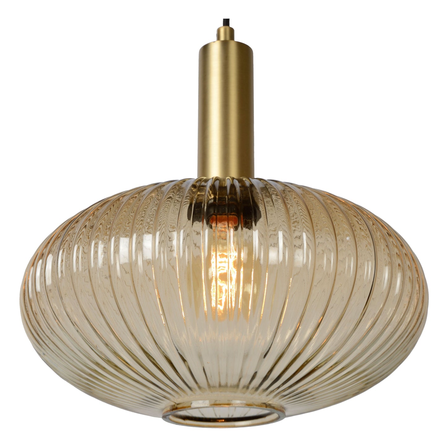 Lucide MALOTO - Pendant light - Ø 30 cm - 1xE27 - Amber