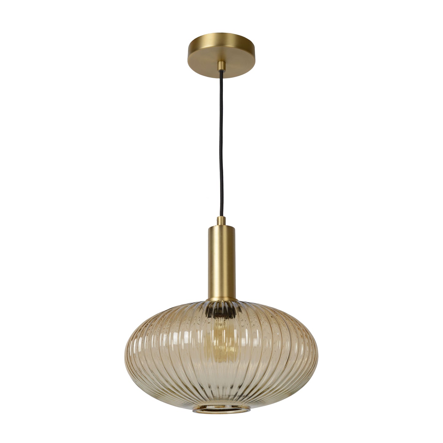 Lucide MALOTO - Pendant light - Ø 30 cm - 1xE27 - Amber