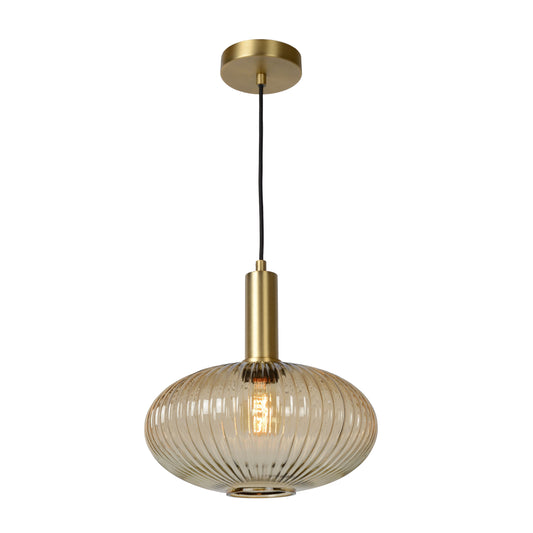 Lucide MALOTO - Pendant light - Ø 30 cm - 1xE27 - Amber