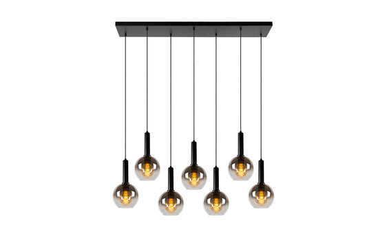 Lucide MARIUS - Pendant light - 7xE27 - Black