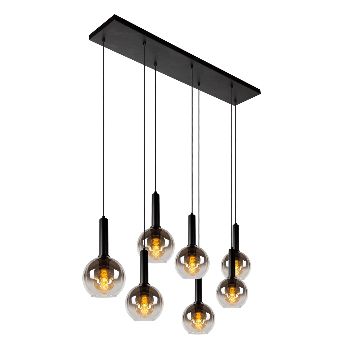 Lucide MARIUS - Pendant light - 7xE27 - Black