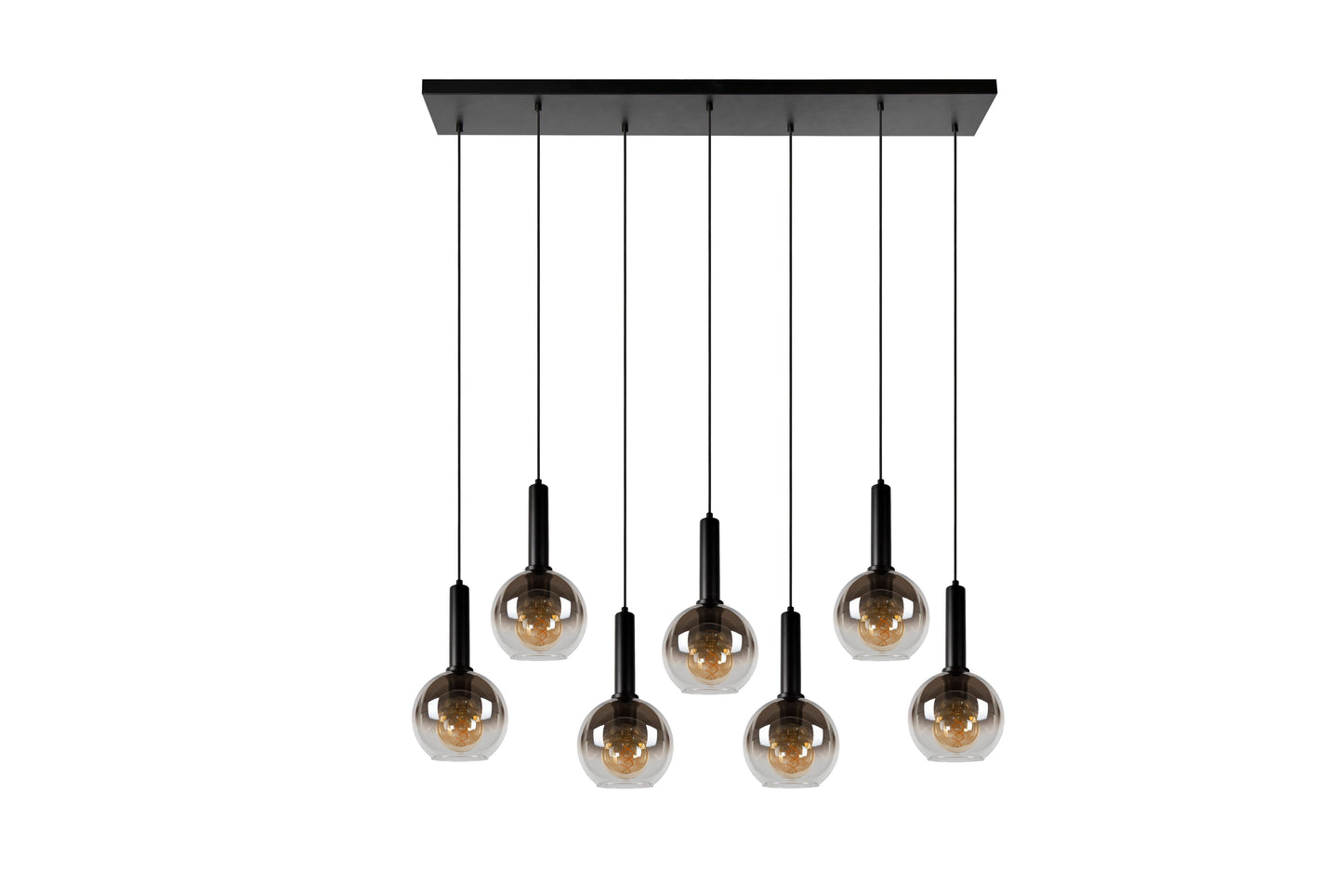 Lucide MARIUS - Pendant light - 7xE27 - Black