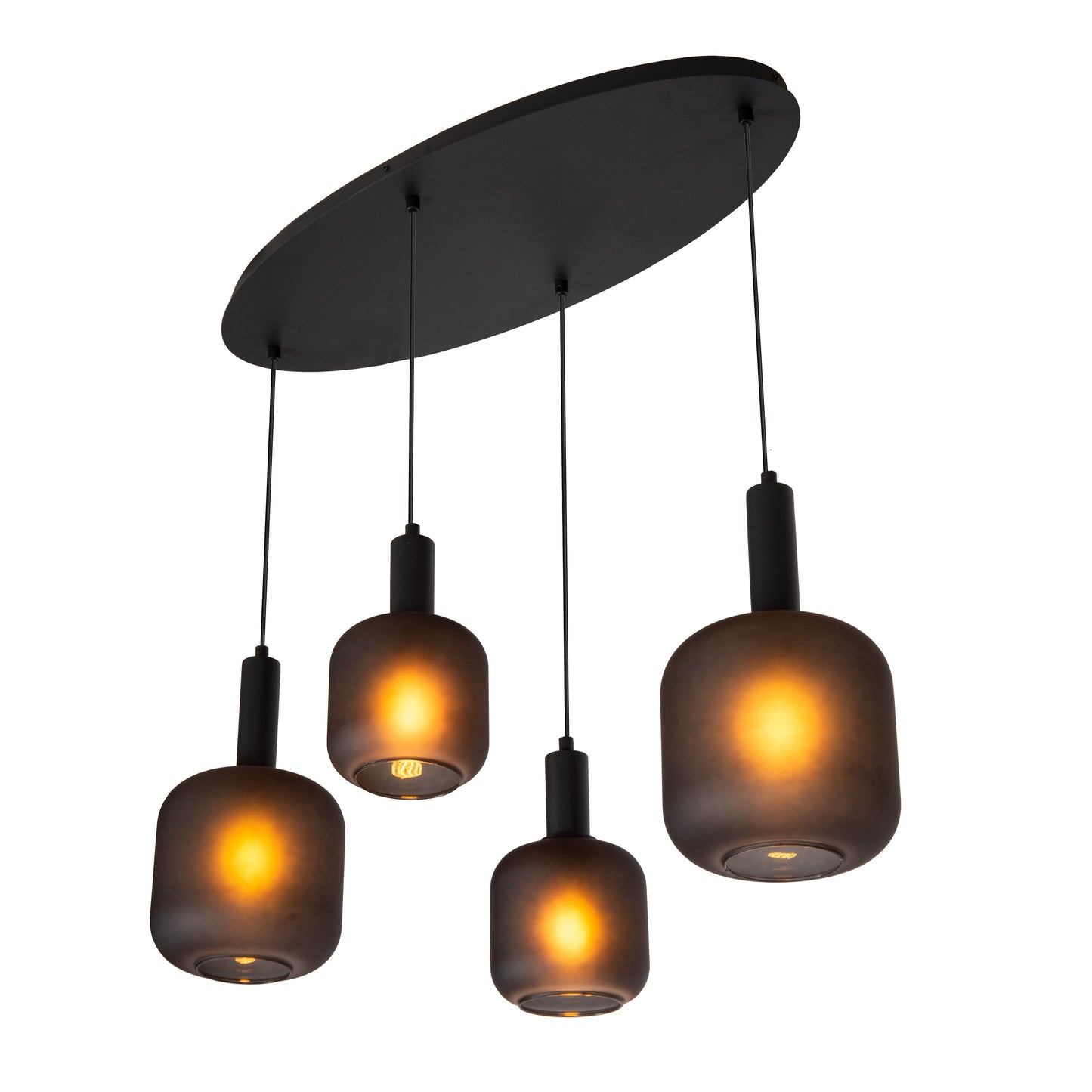 Lucide ELOISE - Pendant light - 4xE27 - Black