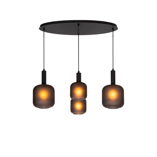 Lucide ELOISE - Pendant light - 4xE27 - Black