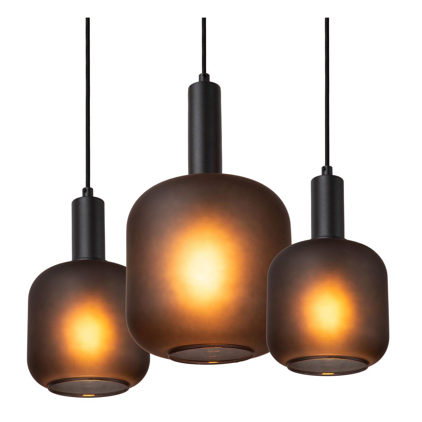 Lucide ELOISE - Pendant light - 7xE27 - Black