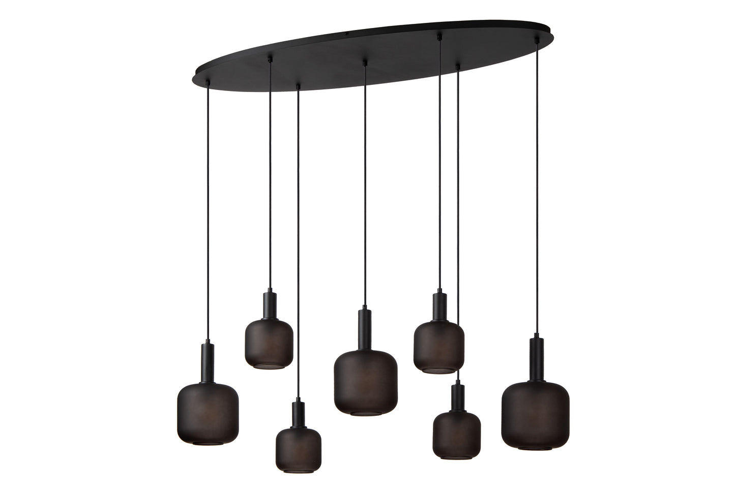 Lucide ELOISE - Pendant light - 7xE27 - Black