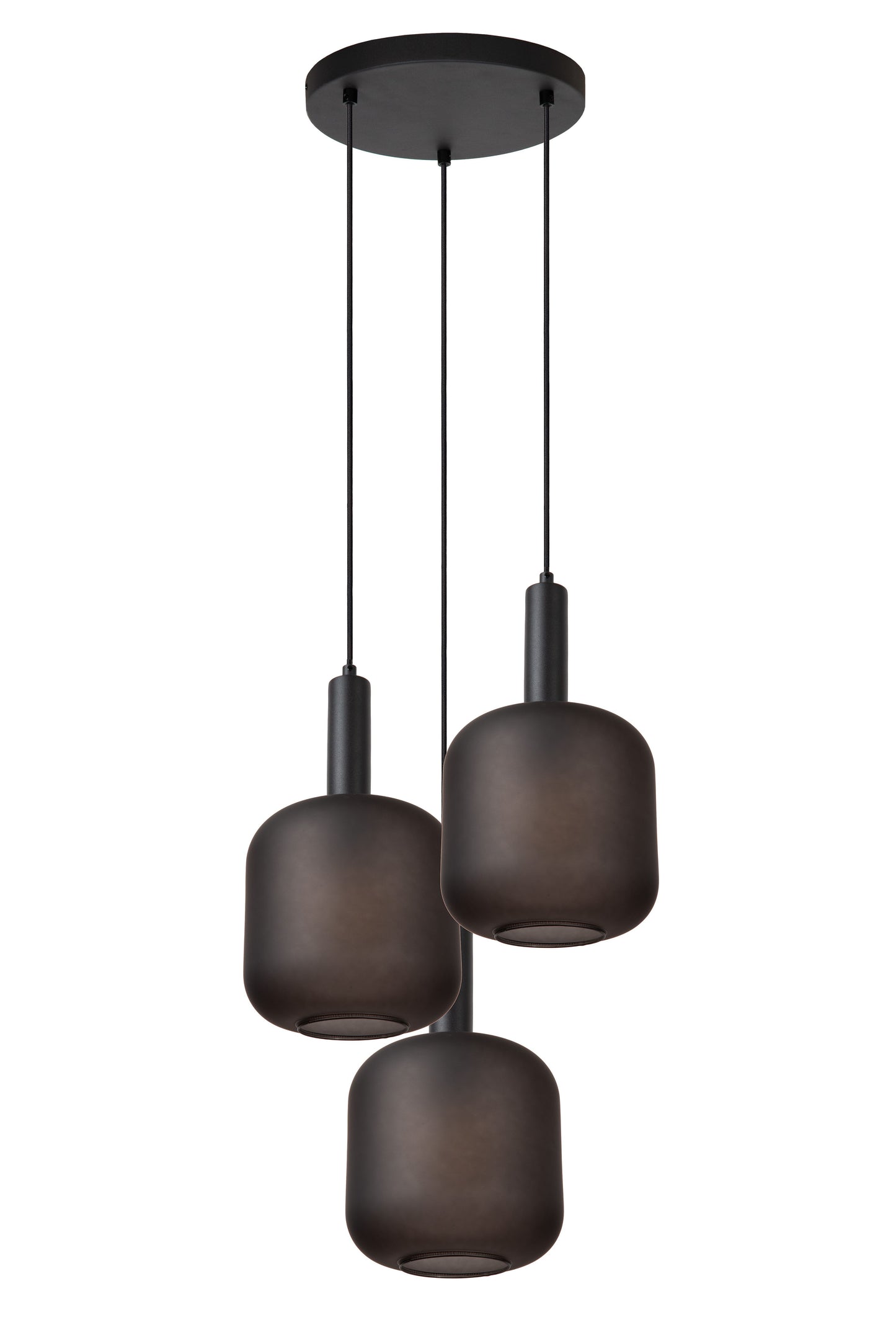 Lucide ELOISE - Pendant light - Ø 40 cm - 3xE27 - Black