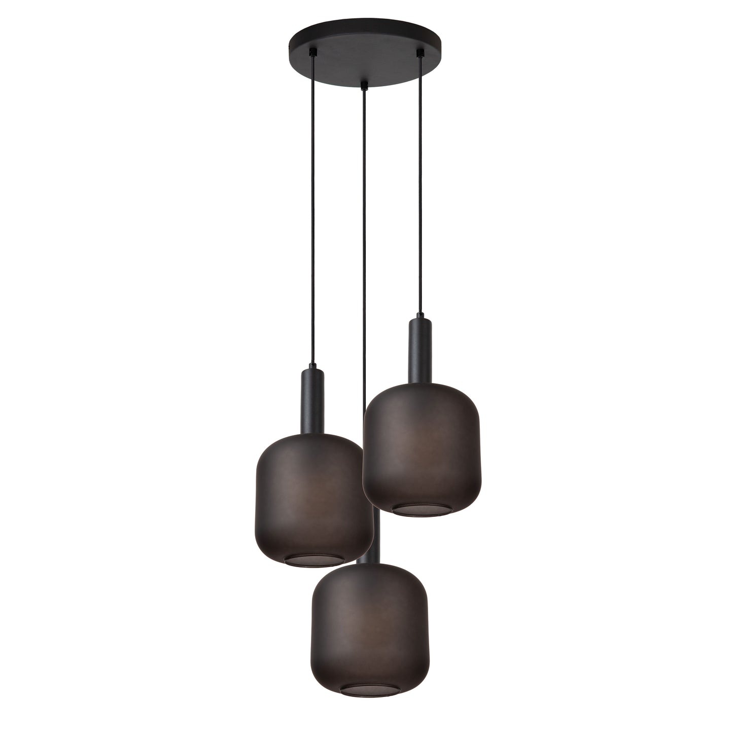 Lucide ELOISE - Pendant light - Ø 40 cm - 3xE27 - Black