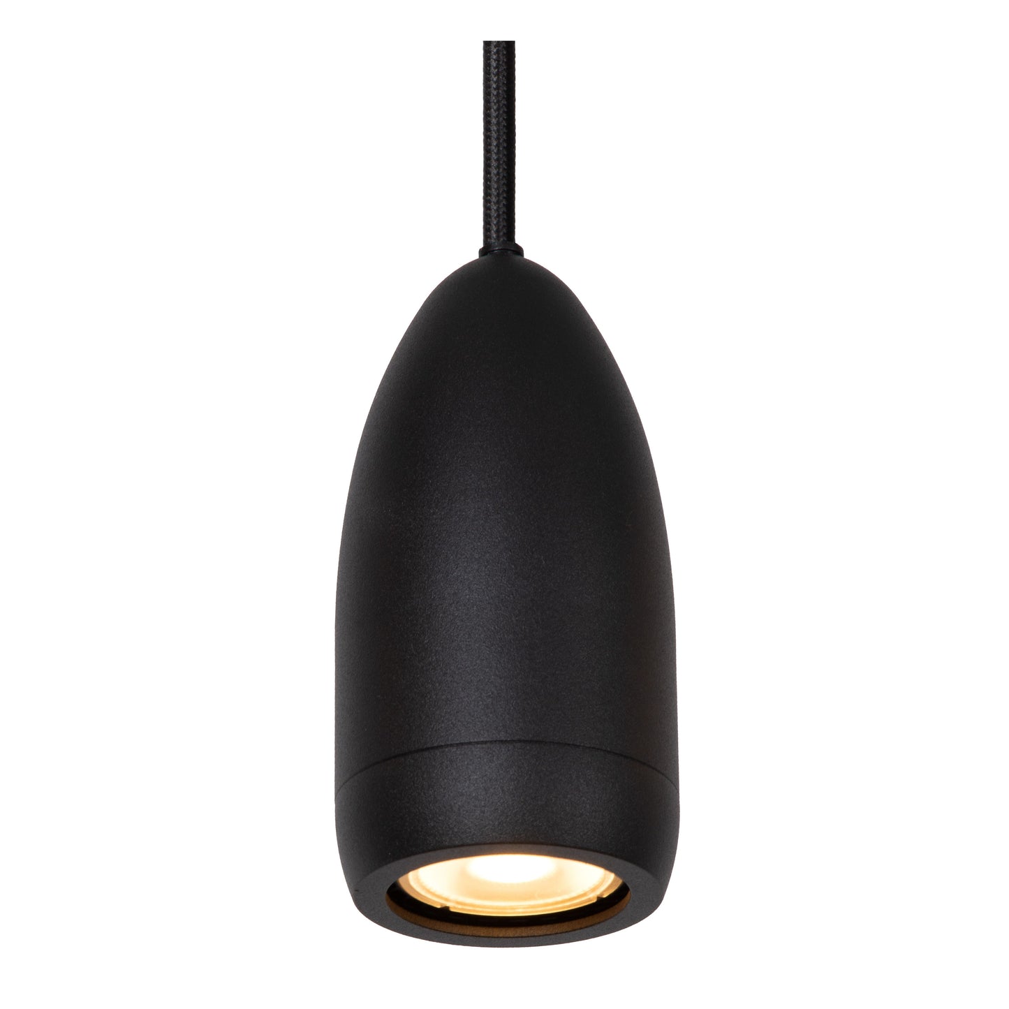 Lucide EVORA - Pendant light - Ø 10 cm - 1xGU10 - Black