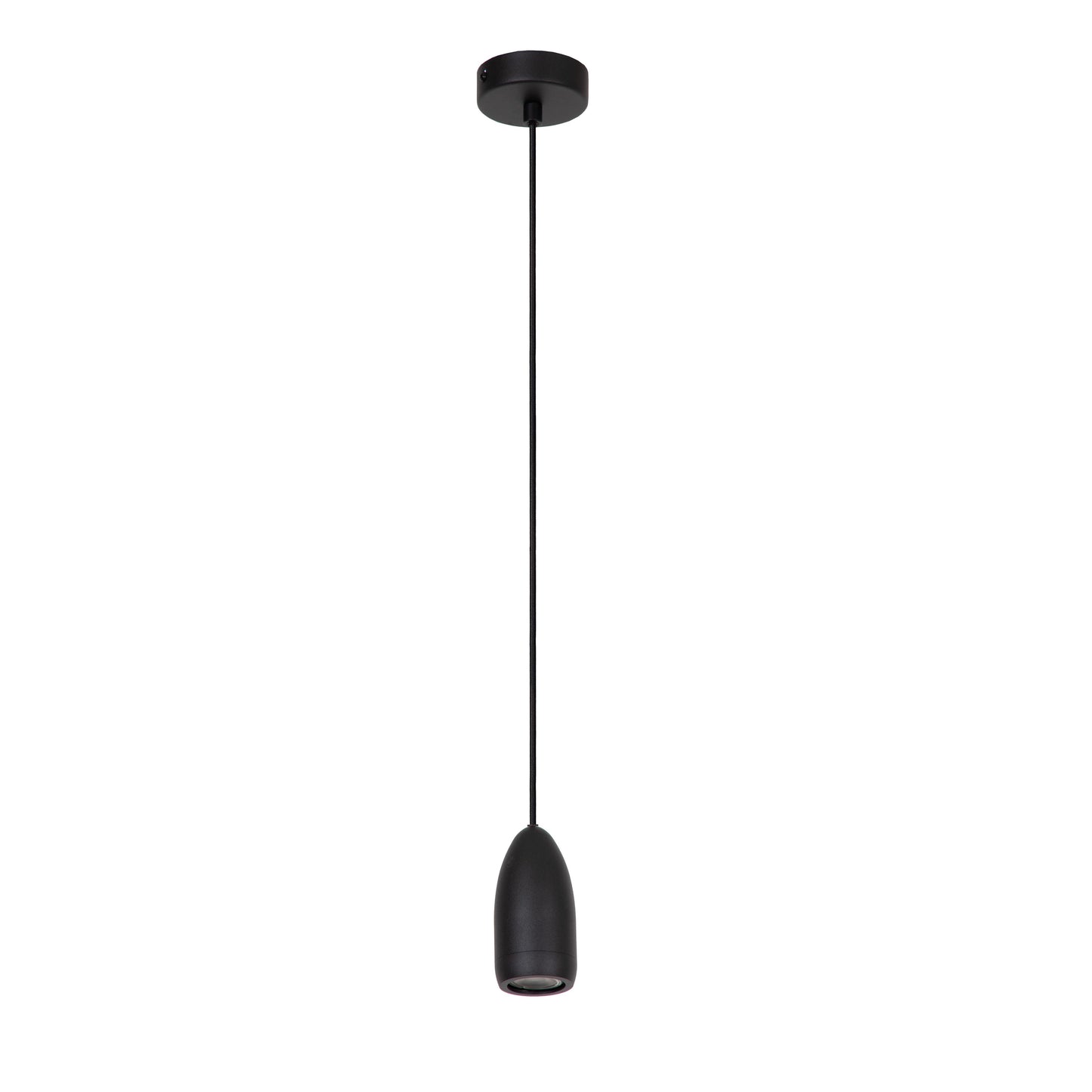 Lucide EVORA - Pendant light - Ø 10 cm - 1xGU10 - Black