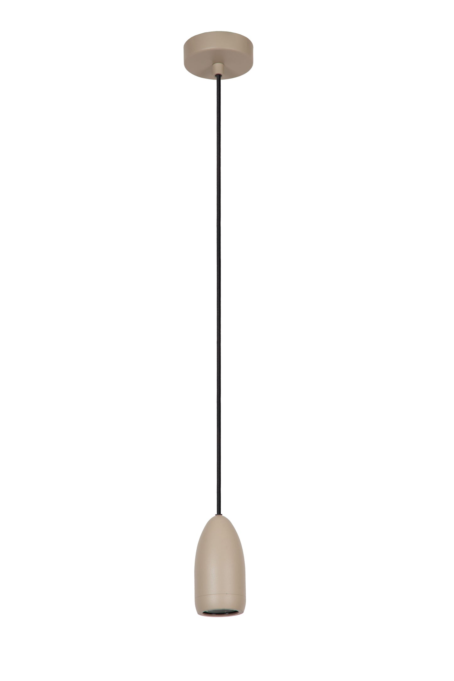 Lucide EVORA - Pendant light - Ø 10 cm - 1xGU10 - Taupe