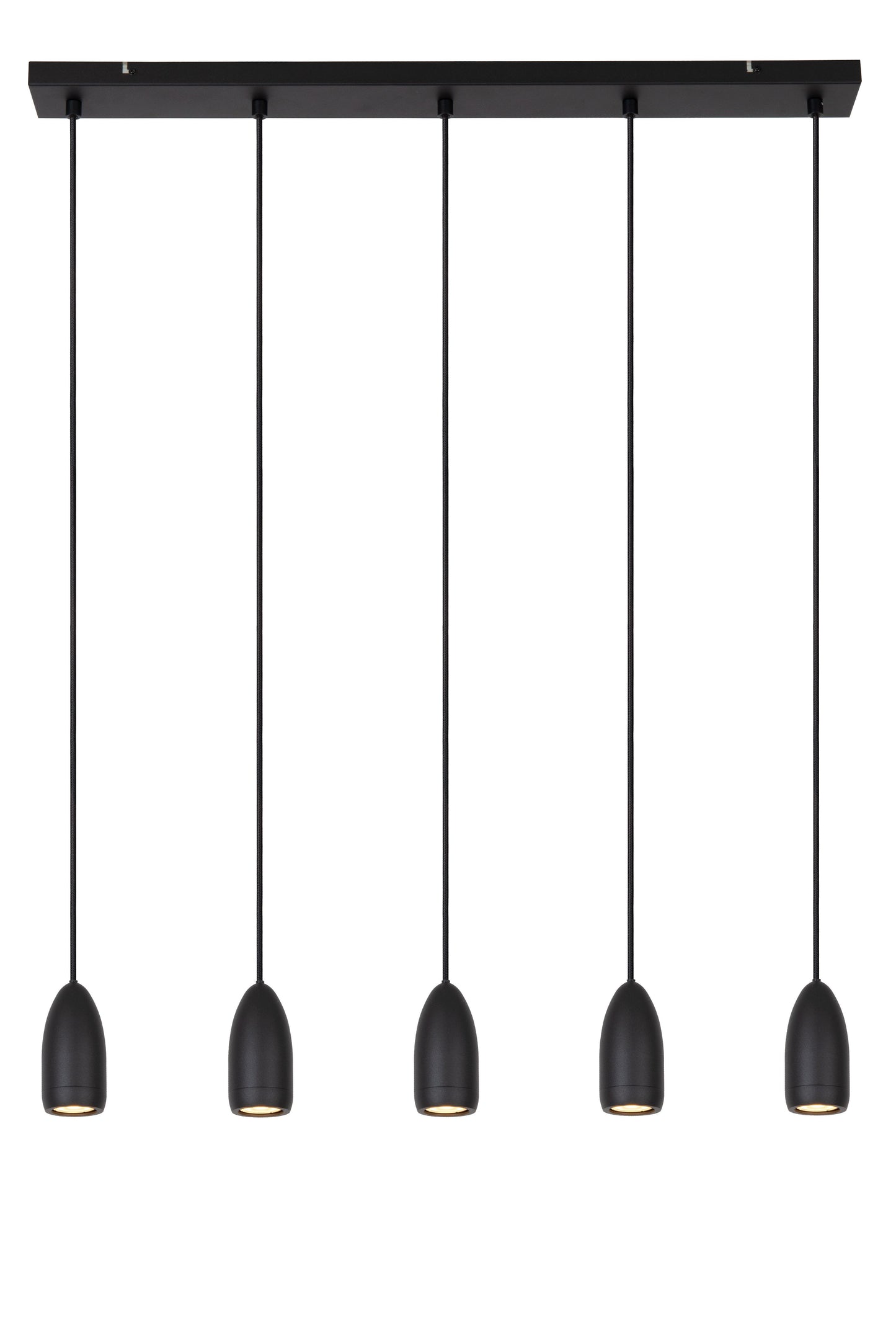 Lucide EVORA - Pendant light - Ø 10 cm - 5xGU10 - Black