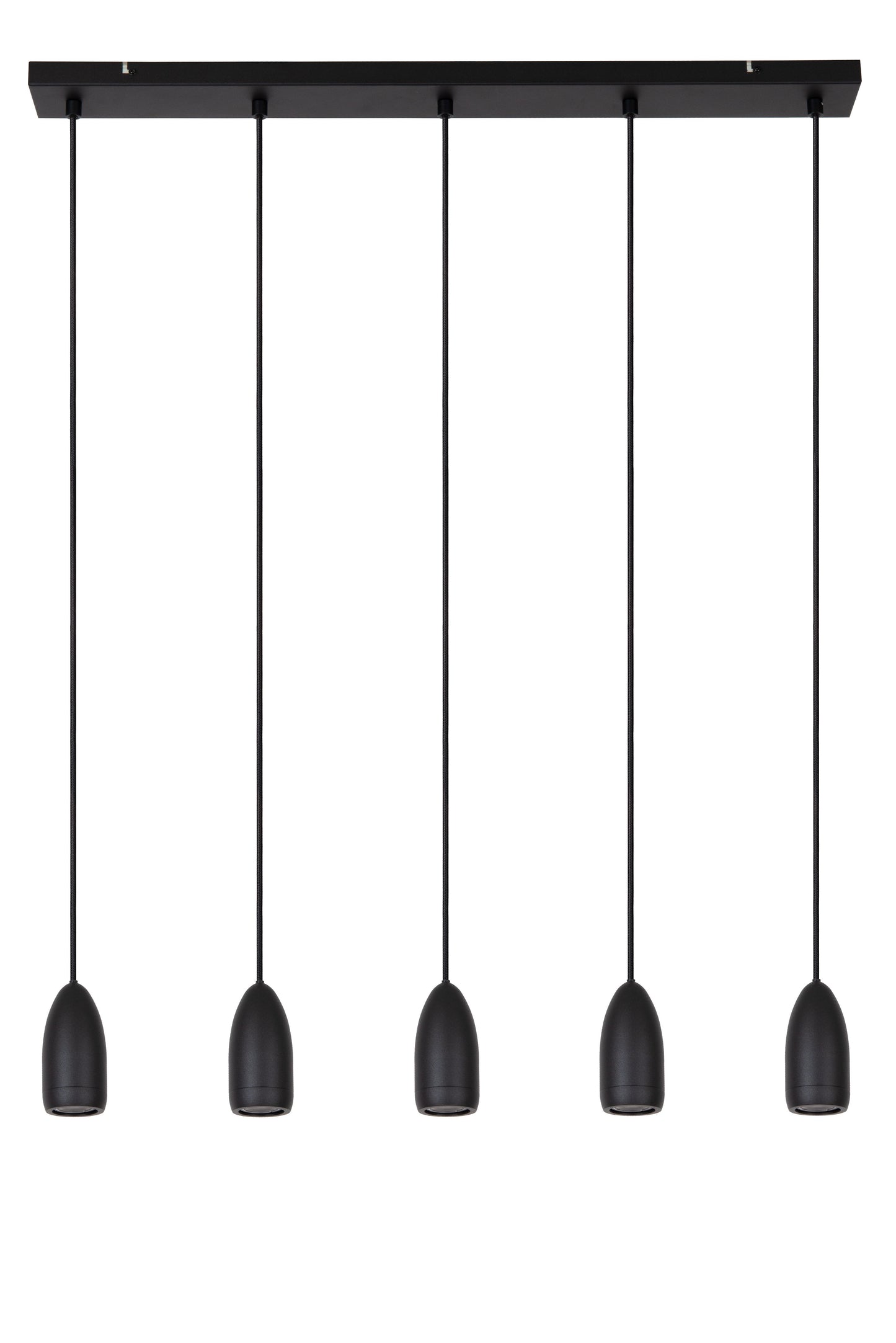 Lucide EVORA - Pendant light - Ø 10 cm - 5xGU10 - Black