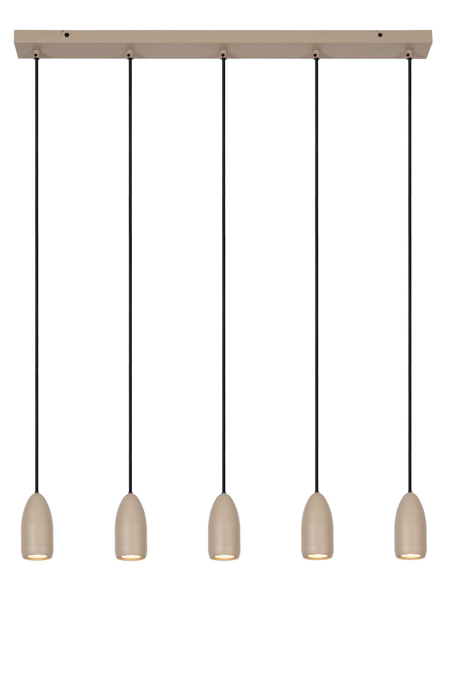 Lucide EVORA - Pendant light - Ø 10 cm - 5xGU10 - Taupe