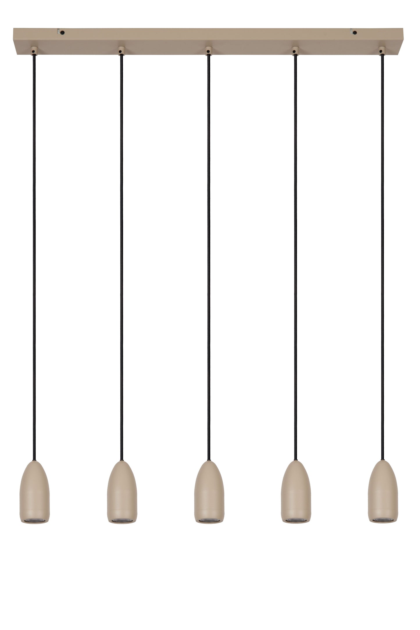 Lucide EVORA - Pendant light - Ø 10 cm - 5xGU10 - Taupe