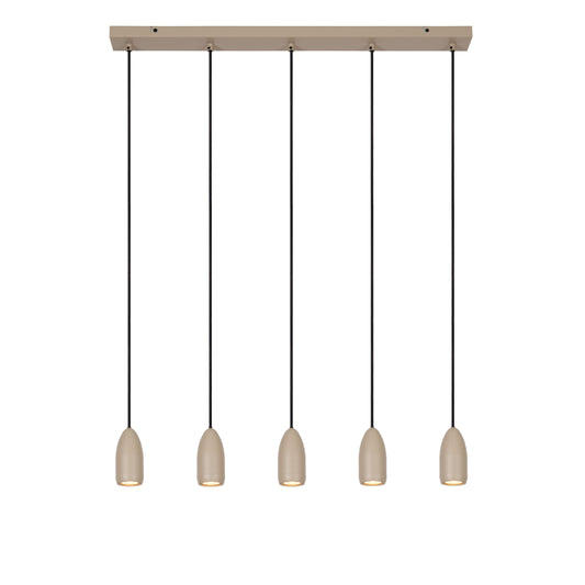 Lucide EVORA - Pendant light - Ø 10 cm - 5xGU10 - Taupe