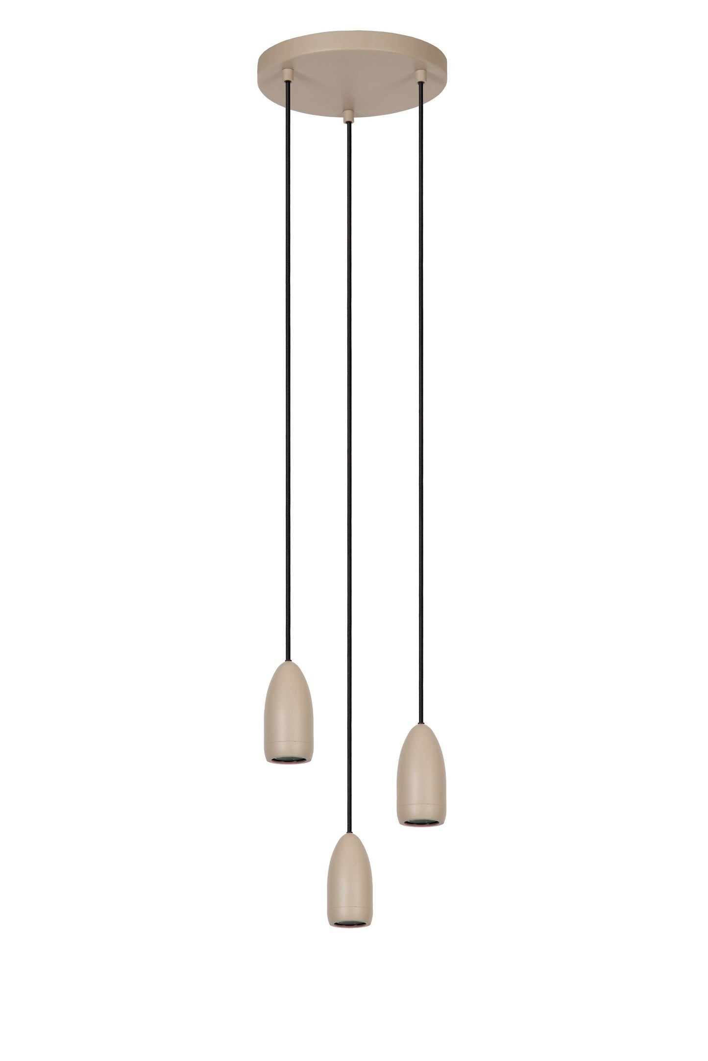 Lucide EVORA - Pendant light - Ø 25 cm - 3xGU10 - Taupe