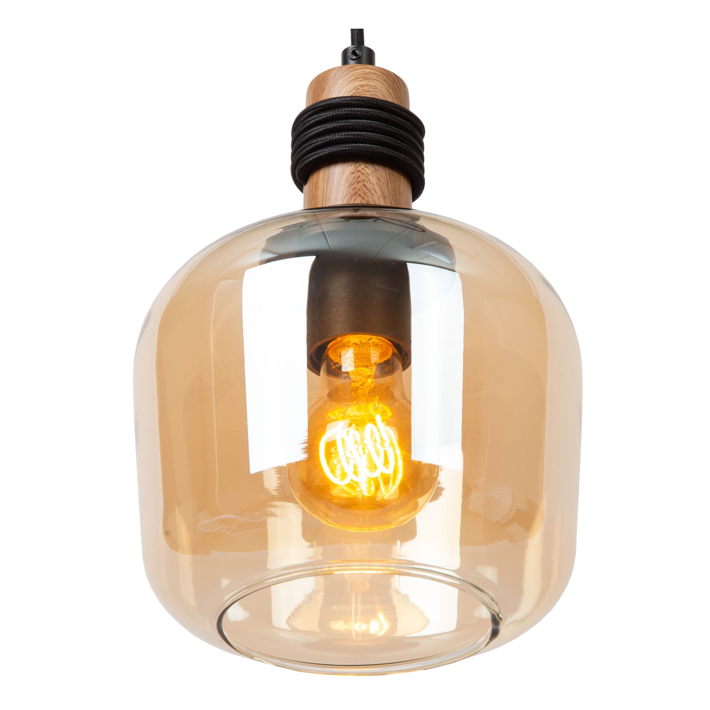 Lucide ILONA - Pendant light - 3xE27 - Amber