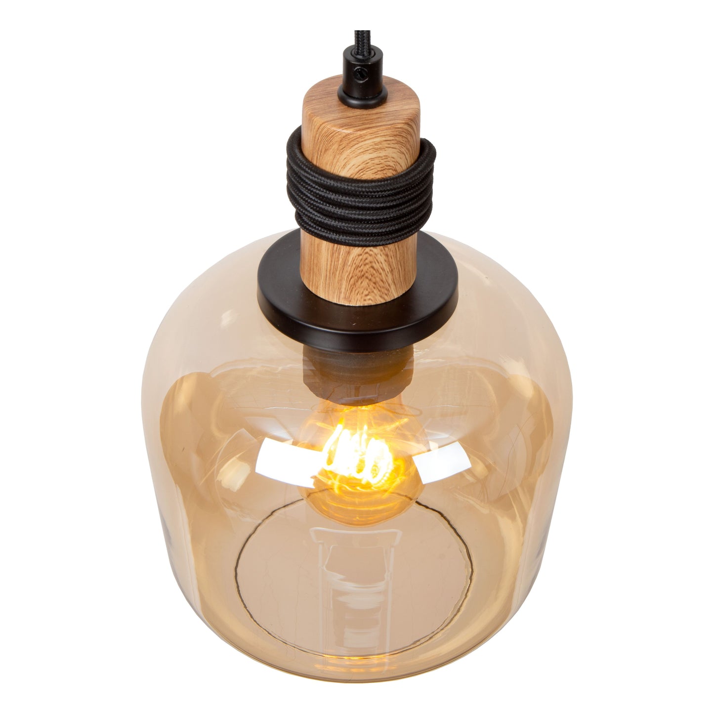 Lucide ILONA - Pendant light - 3xE27 - Amber