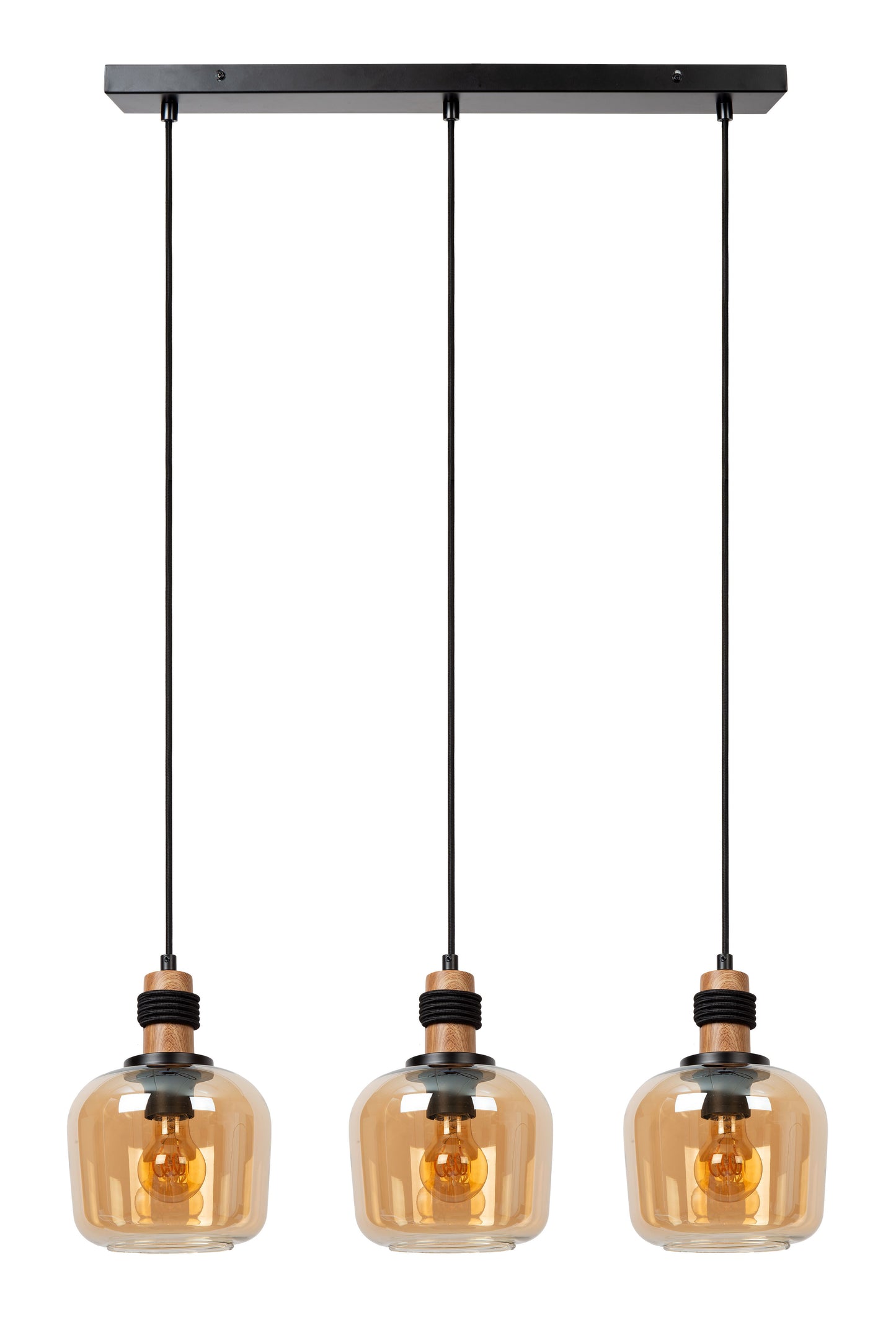 Lucide ILONA - Pendant light - 3xE27 - Amber