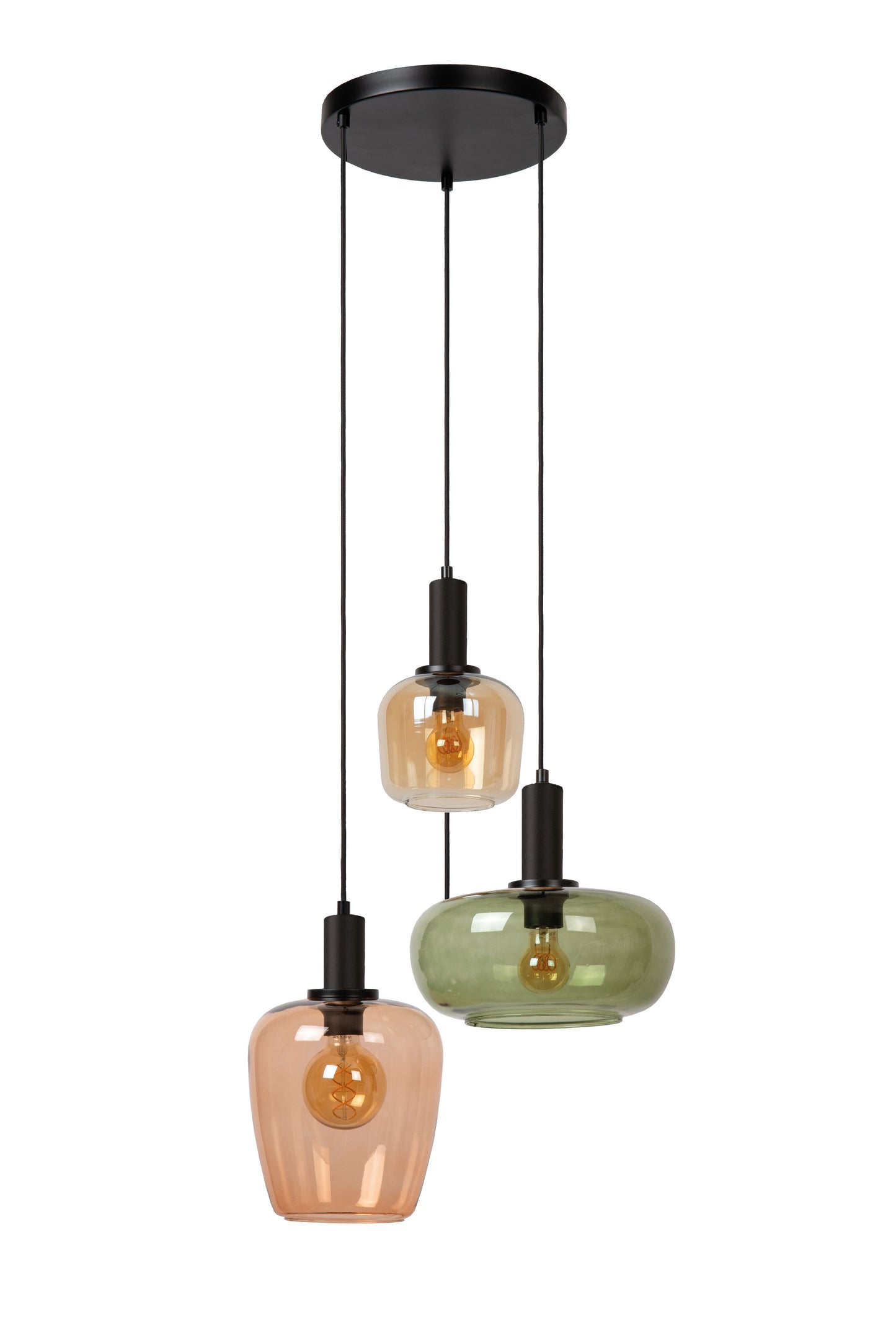 Lucide ILONA - Pendant light - 3xE27 - Black