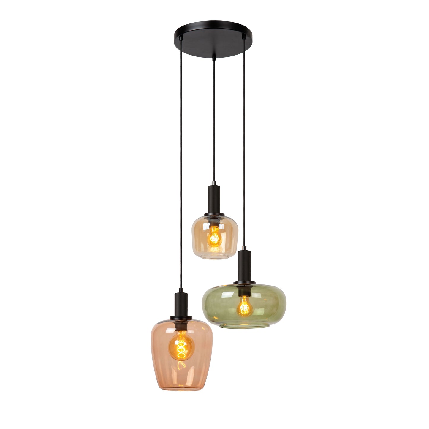 Lucide ILONA - Pendant light - 3xE27 - Black