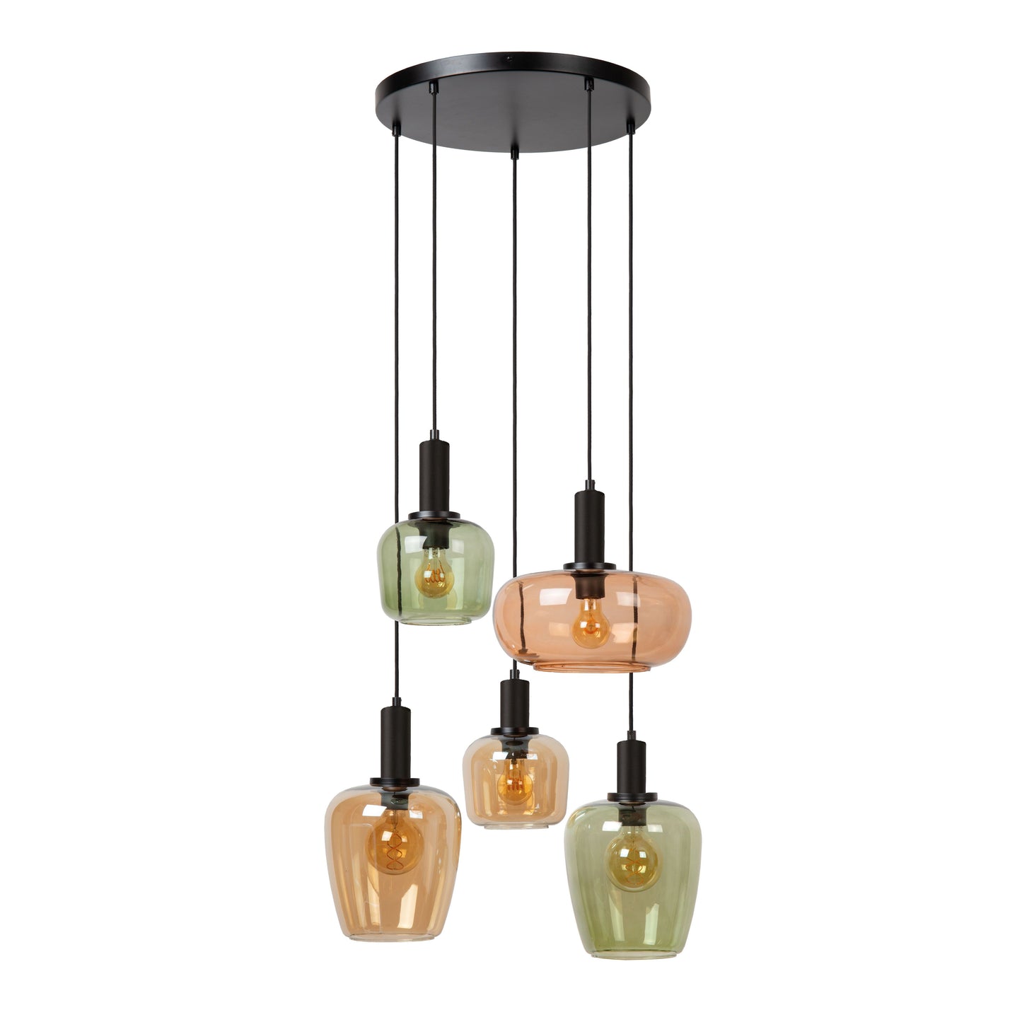 Lucide ILONA - Pendant light - 5xE27 - Black