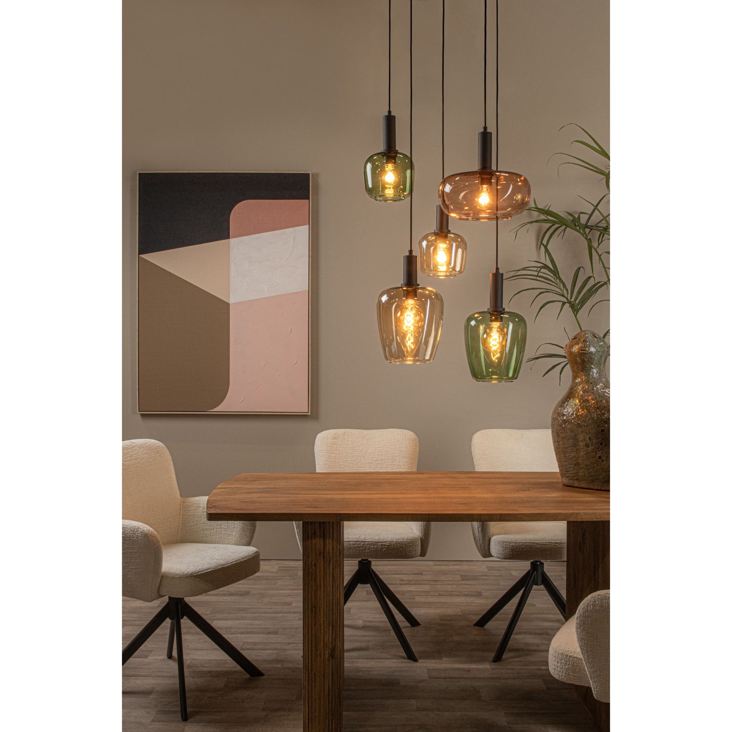 Lucide ILONA - Pendant light - 5xE27 - Black