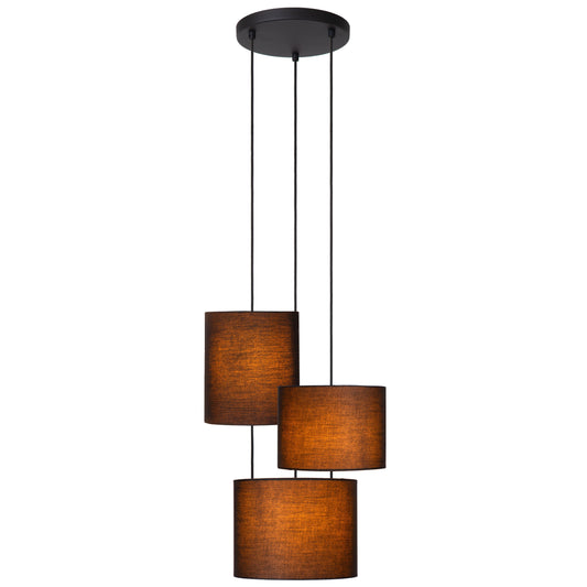 Lucide MAYA - Pendant light - Ø 46 cm - 3xE27 - Black