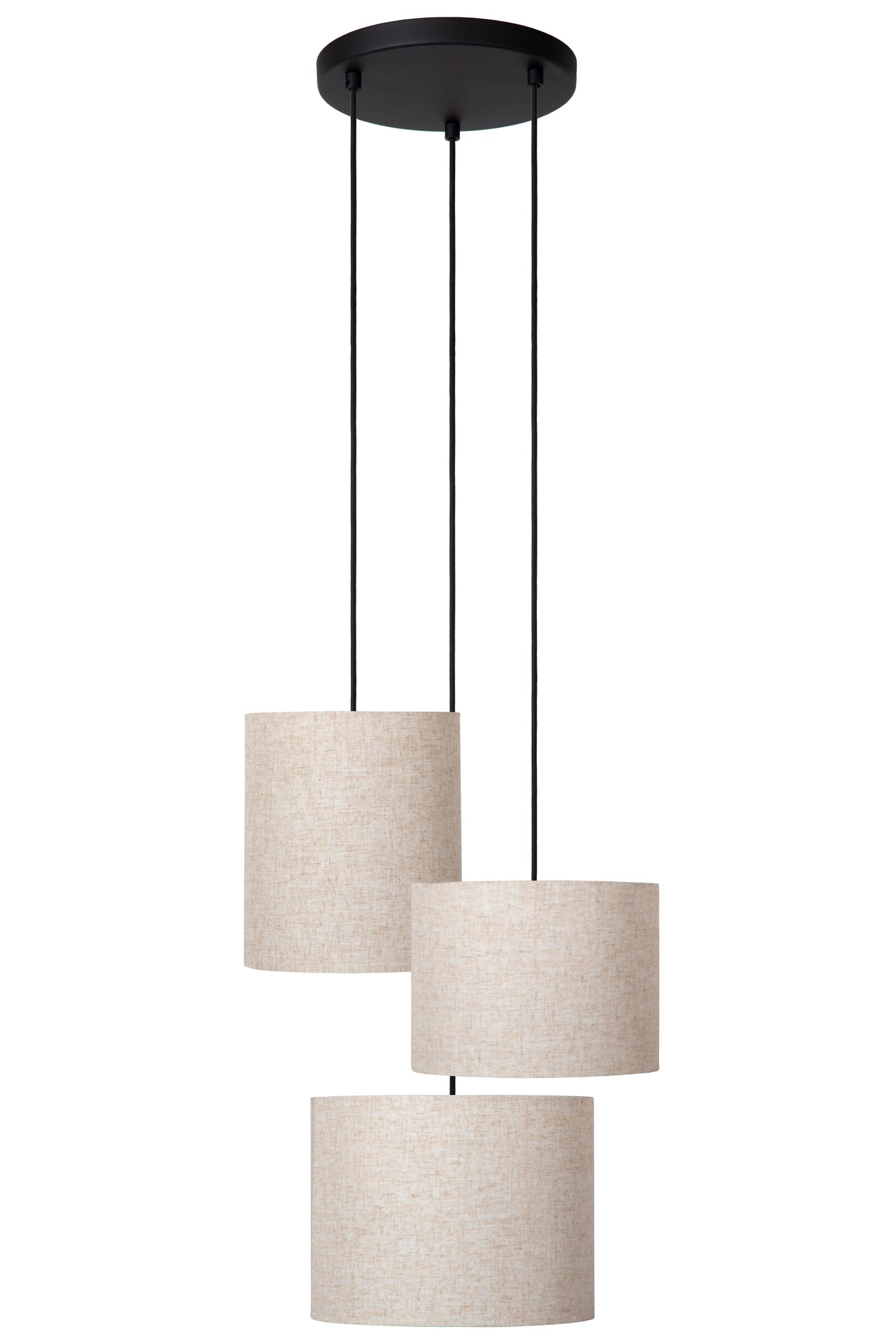 Lucide MAYA - Pendant light - Ø 46 cm - 3xE27 - Cream