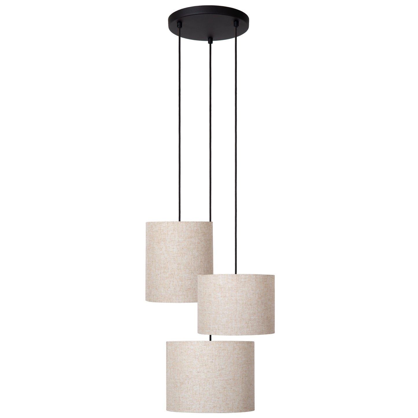 Lucide MAYA - Pendant light - Ø 46 cm - 3xE27 - Cream